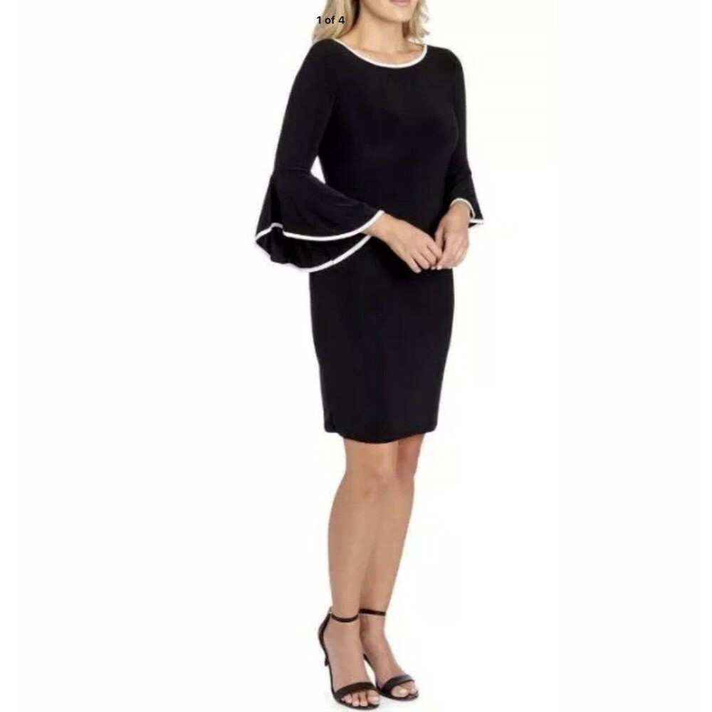 VFshow Vfemage Dramatic Piped Bell Sleeve Shift Special Occasion Dress XL